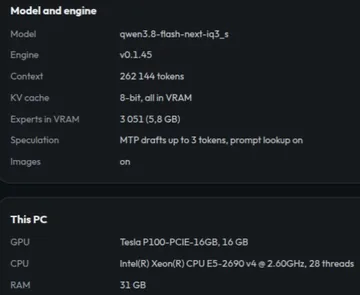 An old Xeon and a Tesla P100: 19–27 tok/s — 2/2