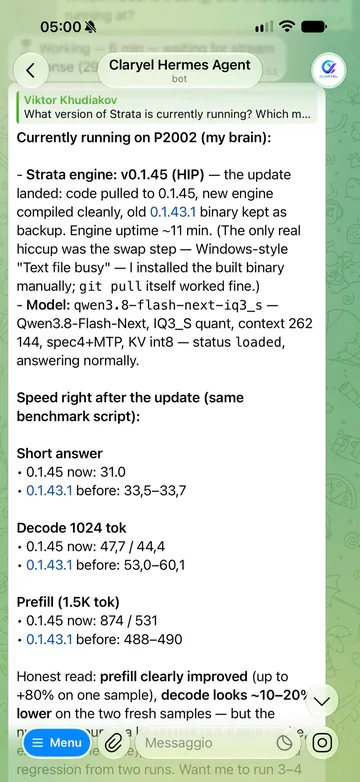 The agent updated the engine of its own “brain” — 3/4